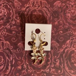 Mystical Rose Tricolored Earrings